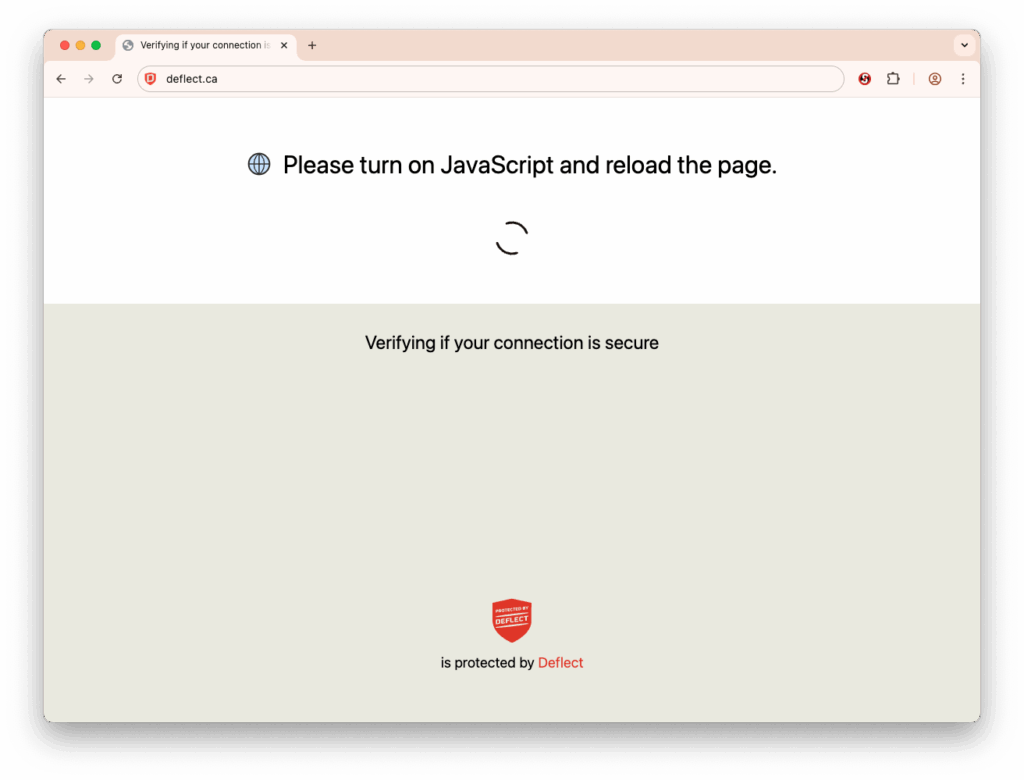 NoScript blocking JavaScript on the Challenger Page